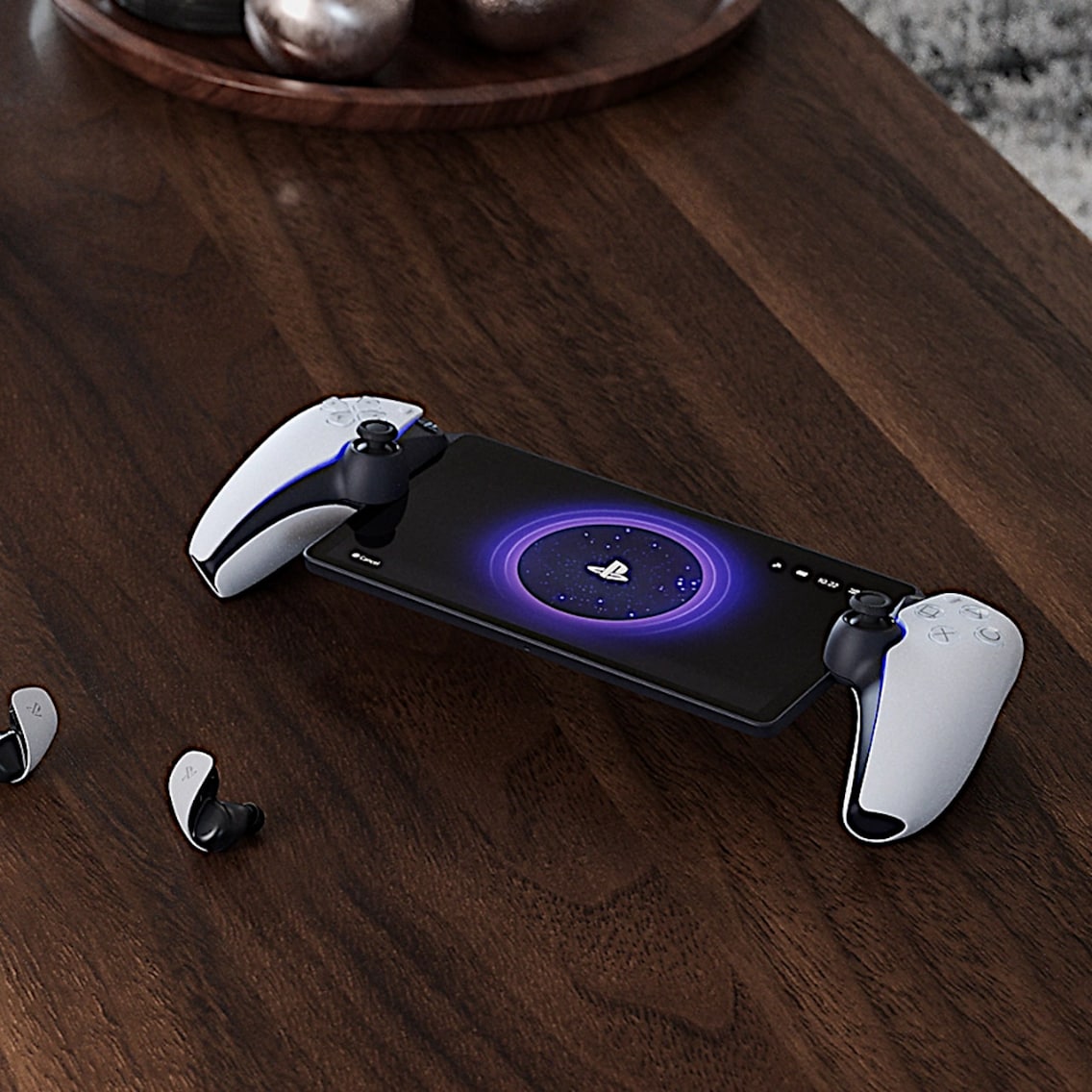 TiMOVO Draagtas voor Playstation Portal Remote Player, reistas met 10 kaartsleuven voor PS5 Portal 2023 Controller & accessoires, harde beschermhoes voor PS Portal PS5, zwart