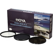 Hoya Digital Filter Kit II (UV, CIR-PL & ND8) Filterset (62 mm, ND- / Graufilter, Polarisationsfilter, UV-Filter)
