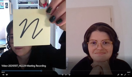 An solchen Schriften hat sich Nina orientiert.