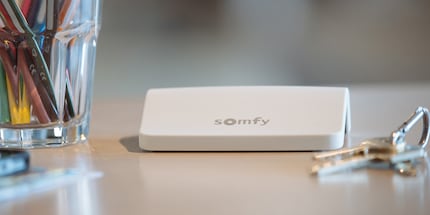 The Somfy Connexoon hub is for smart home newbies. Image source: poweredblinds.co.uk