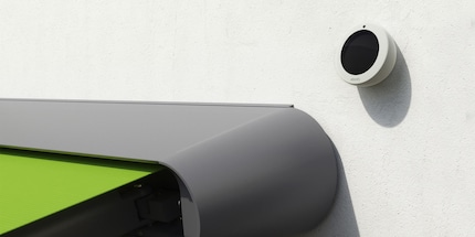 The sun sensor can make connected products react to light and darkness. Image source: awningsouth.co.uk/