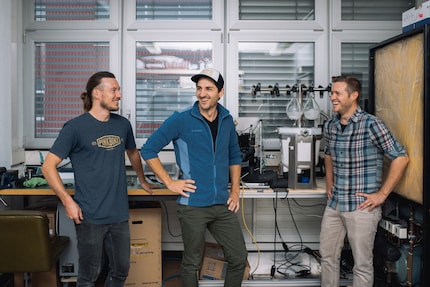 Das Team von ThermodynamX (v.l.n.r): Christian Seitz, Tobias Menzi, Bernhard Vetsch