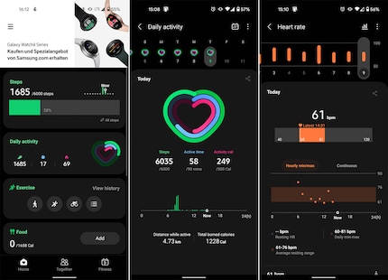 This is a Galaxy Watch 4 advert in the Samsung Health app, which is connected to the Galaxy Watch 4.