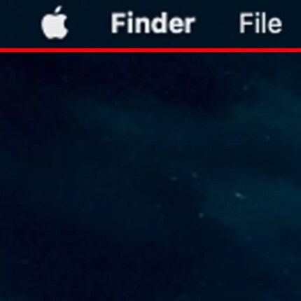 Die Menu Bar auf dem Vorjahresmodell…