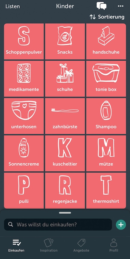 ... und erstelle manuell Packlisten. Dass bei der manuellen Erfassung die Icons dabei nicht immer korrekt zugeteilt werden, ist egal.