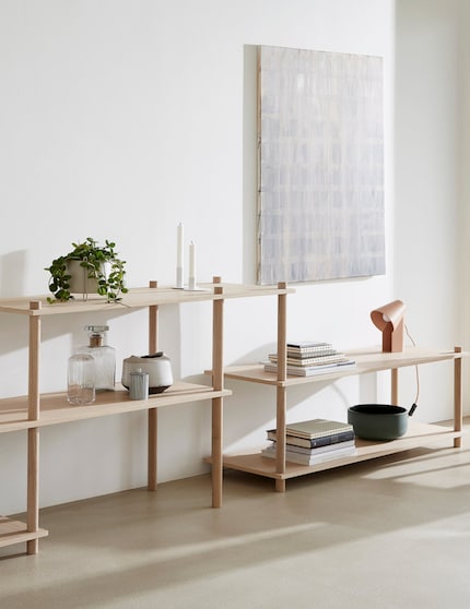 Dimensionen: 120 x 40 x 78.5 cm | Material: Eiche, Metall | Bild: Woud