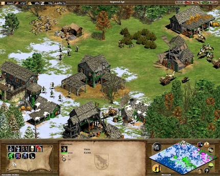 Screenshot of an «Age of Empires II» prototype
