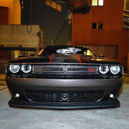 Der Dodge Challenger von vorne…