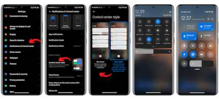 Bevorzugt Ihr das alte Dropdown-Menü (links) oder das neue Kontrollzentrum (rechts)? / © NextPit