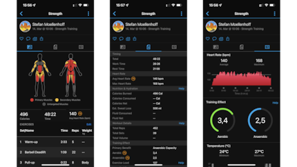 Beim Krafttraining ermittelt die Garmin Epix 2, was Ihr für Übungen durchgeführt habt und wie diese Euren Körper belasten. / © NextPit