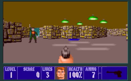 «Wolfenstein 3D» erschien als Shareware-Produkt, bei dem man sich mehrere Erweiterungspakete dazu kaufen konnte. Spätere Episoden beziehungsweise Kapitel brachten auch neue Gegnertypen ins Spiel.