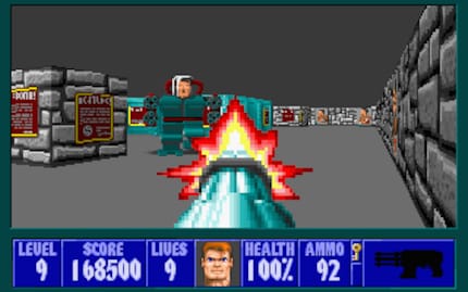 Der krönende Abschluss: BJ Blazkowicz nimmt es auch mit einer Cyborg-Version von Adolf Hitler auf. Geht dieser zu Boden, ruft er «Eva, auf Wiedersehen».
