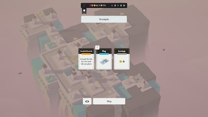 Wie bei einem Brettspiel stehen dir verschiedene Kärtchen zur Auswahl.