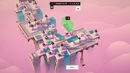 In «Isle of Arrows» baust und verteidigst du eine Stadt in den Wolken.