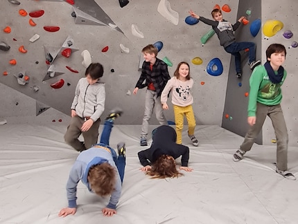 For my son’s ninth birthday, we went to a climbing and skateboarding centre.