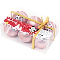 Arditex Kerstballen voor kinderen Minnie Mouse Roze, 6st.