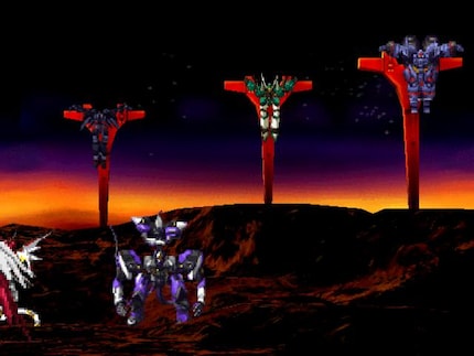 Jup, in «Xenogears» werden sogar die Mechas an Kruzifixe gehängt.