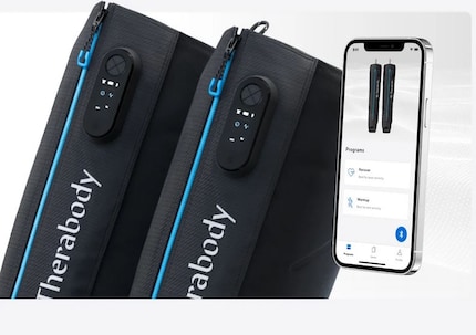 Steuerung direkt über die JetBoots oder über die App – was darf's sein? Bild: Therabody