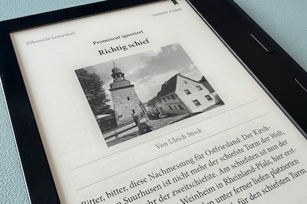 This is how photos from «Die Zeit» look when I read the weekly newspaper on the Tolino Vision 6.
