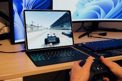 The iPad Pro works with the Xbox Controller and GRID, even for gaming.