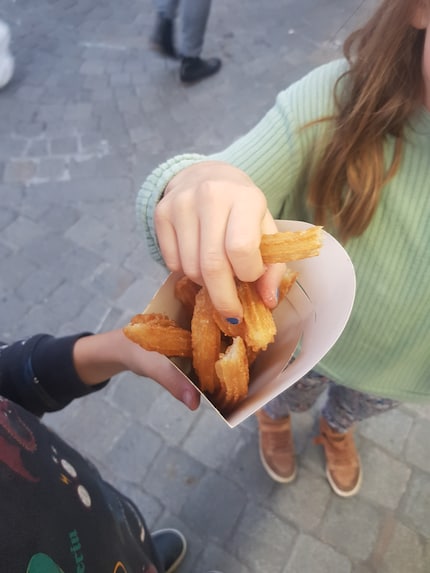 Gefolgt von nicht minder süssen Churros.