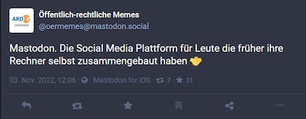 Einer von vielen Versuchen, Mastodon zu erklären.