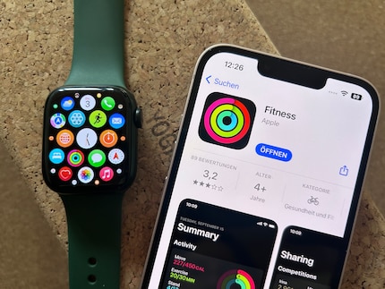 Die farbigen Ringe stehen für Fitness+: Apples Fitness-Abo für zu Hause.