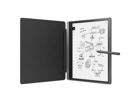 The tablet is a replacement for paperwork.