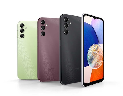 De Samsung Galaxy A14 is bij ons alleen verkrijgbaar in drie van de vier kleuren.