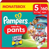 Pampers Baby-Dry Pants Paw Patrol (Size 5, Monthly box, 160 Piece)