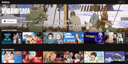 Als ik op de anime hyperlink klik, kan ik veel gemakkelijker door de anime inhoud bladeren dan voorheen.