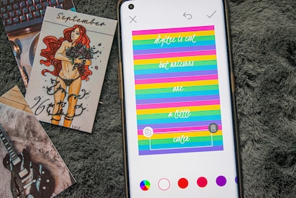 De app biedt veel opties, zoals het maken van labels ...