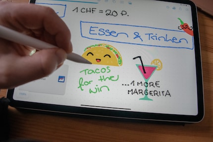 Of het nu doodles zijn van mijn favoriete eten of het invoegen van een link naar een online vertaler, alles is mogelijk.