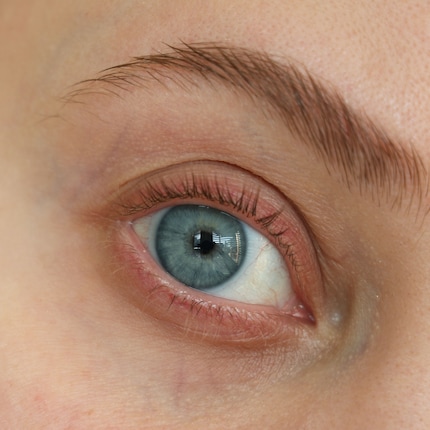 Mijn wimpers zonder mascara.