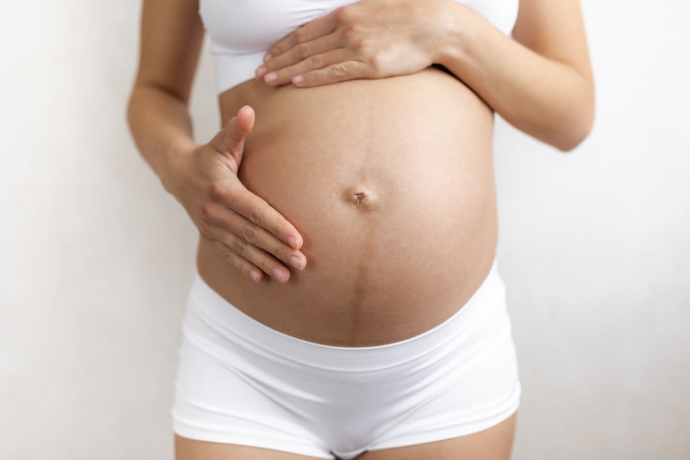 The Linea nigra is caused by pregnancy hormones.