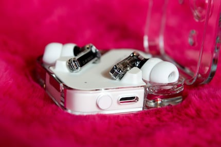 The Ear (2)s are charged via USB-C or wirelessly via the Qi standard.