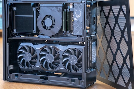 Graphics cards are installed upside down.