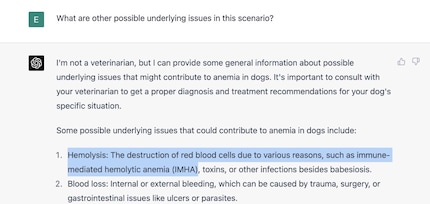 The diagnosis is ticked off - and ChatGPT is right.