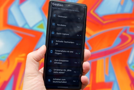 Mehr Gesten als Android standardmäßig bietet.