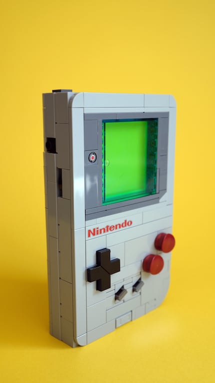 Zo ziet de Lego Gameboy eruit.