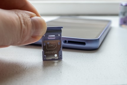 A budget smartphone with two SIM card slots.
