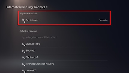 Highlight je netwerk en druk op de knop Options om de 5-gigahertz frequentieband te forceren.