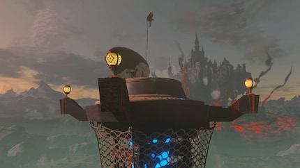 Mit Skytowern schalte ich neue Gebiete der Übersichtskarte frei. Sie schiessen mich nach Bedarf auch kilometerweit in die Höhe.
