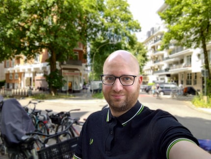 Een selfie in portretmodus.
