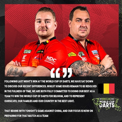 The statement from the Belgian duo on Friday.