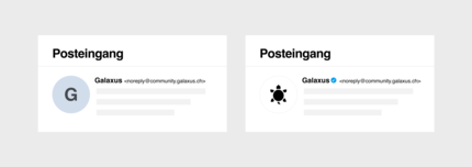 In deze afbeelding: Galaxus zoals het in je mailbox verschijnt met en zonder vinkje.