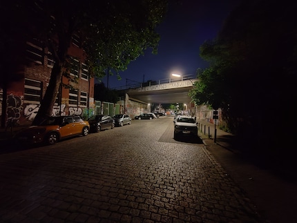 Ultra-groothoekcamera, nachtmodus.