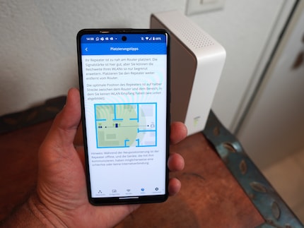 The Devolo app provides indications as to whether the repeater is ideally positioned.