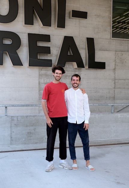 In the Neunoi shoes, ZHdK graduates Narada (l.) and Thibaut (r.) have developed not only a product, but a system of using and reusing it.