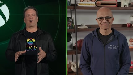 Phil Spencer (left) and Satya Nadella both had to testify in court.